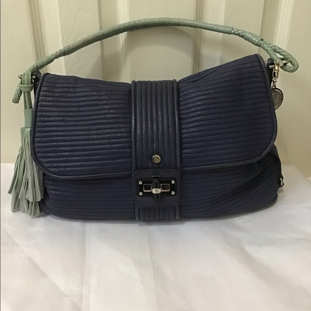 Auth Lanvin lambskin Quilted flap bag